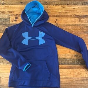 Under Armour youth XL storm hoodie blue